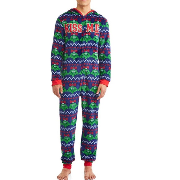 Dec 25th Other - NEW Mistletoe Ugly Christmas Drop Seat Union PJs XL
